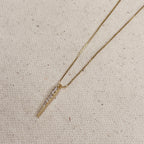 Mondsee 18k Gold Filled CZ Spear Necklace | 18k Gold Filled Jewelry