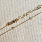 Mondsee 18k Gold Filled Bezel CZ Necklace | 18k Gold Filled Jewelry