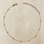 Mondsee 18k Gold Filled Bezel CZ Necklace | 18k Gold Filled Jewelry