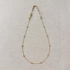 Mondsee 18k Gold Filled Bezel CZ Necklace | 18k Gold Filled Jewelry