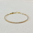 18k Gold Filled Marquise Tennis Bracelet