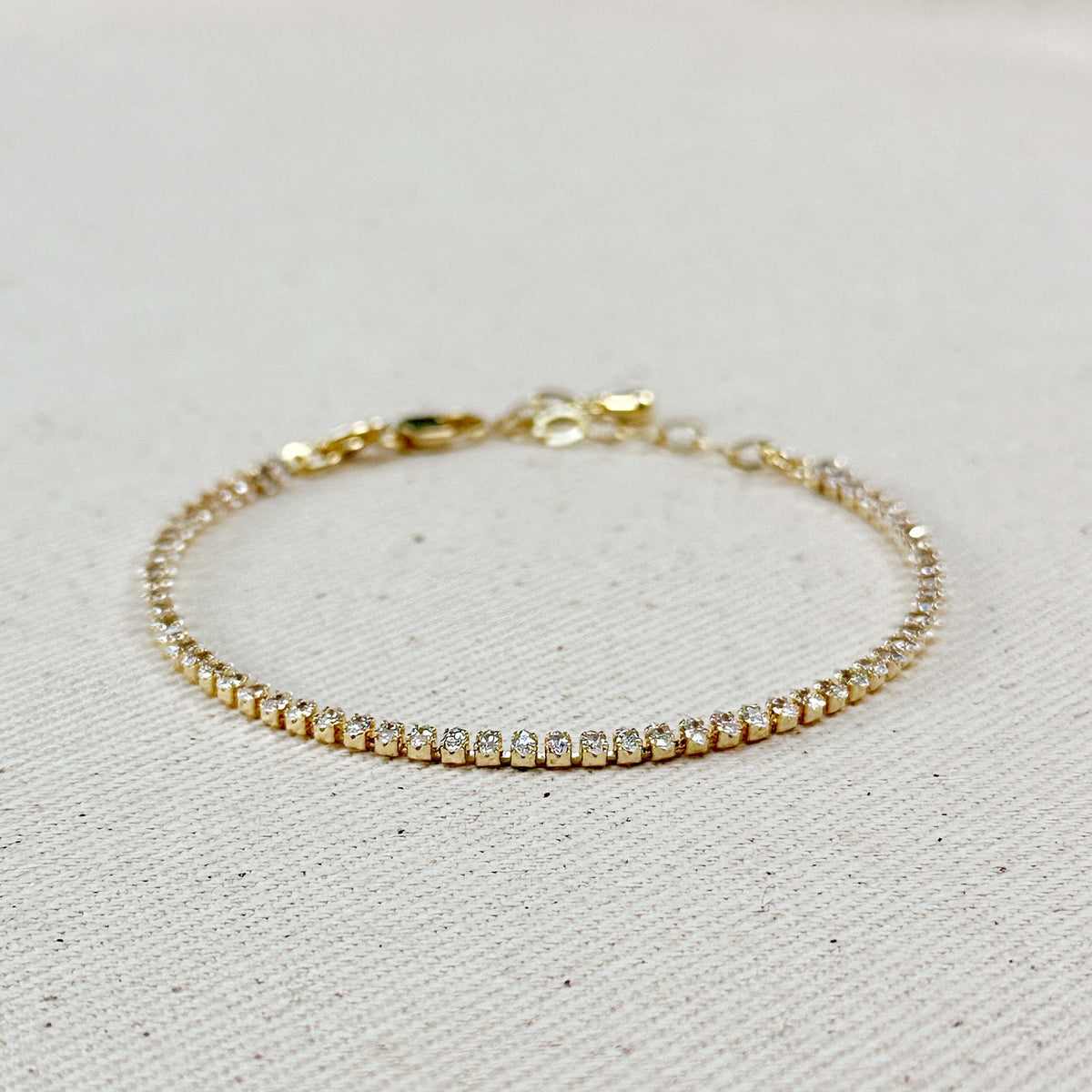 18k Gold Filled Marquise Tennis Bracelet