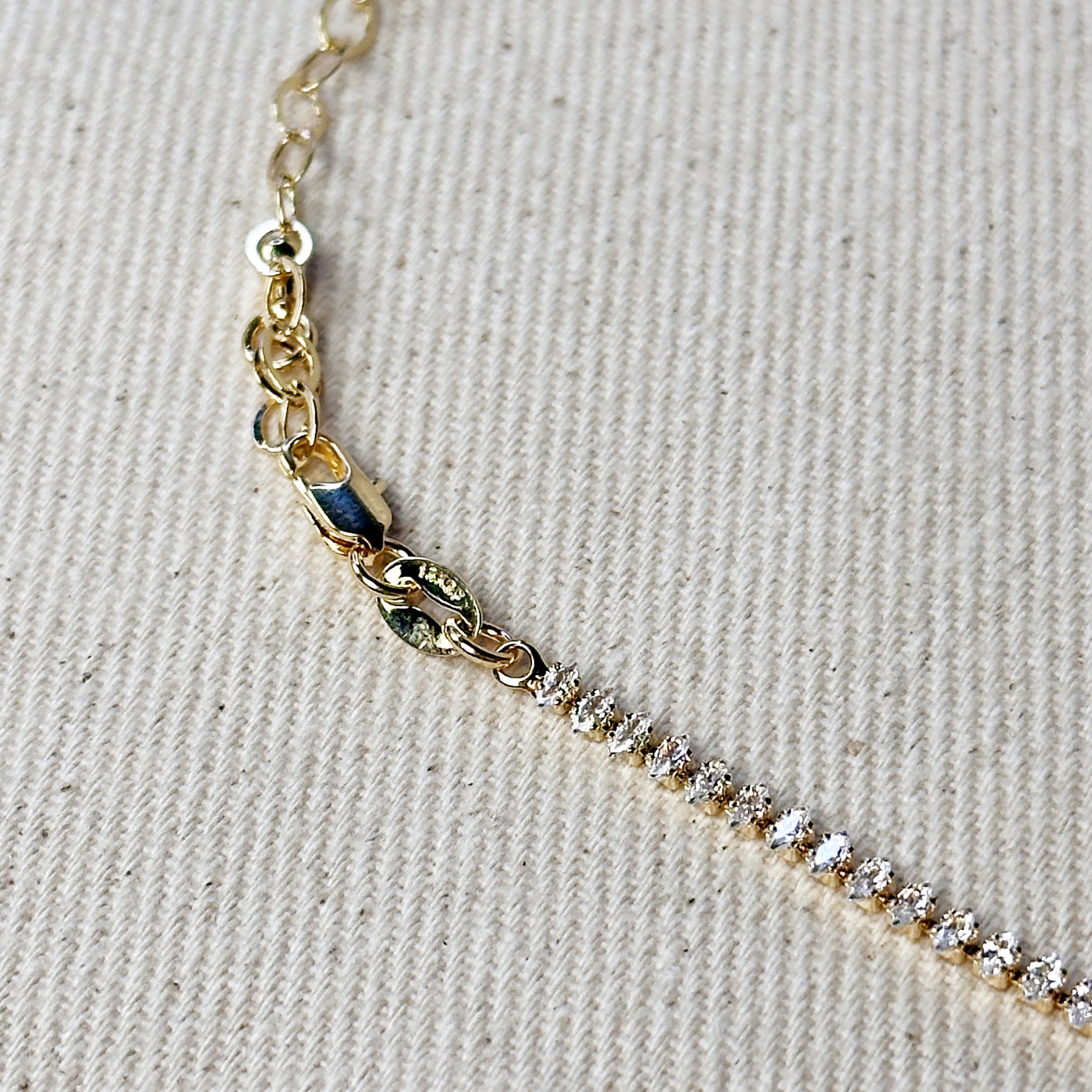 Mondsee 18k Gold Filled Marquise Tennis Necklace | 18k Gold Filled Jewelry