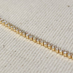 Mondsee 18k Gold Filled Marquise Tennis Necklace | 18k Gold Filled Jewelry