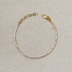 18k Gold Filled 2mm CZ Tennis Bracelet