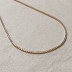 Mondsee 18k Gold Filled 2mm CZ Tennis Necklace | 18k Gold Filled Jewelry