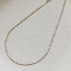 Mondsee 18k Gold Filled 2mm CZ Tennis Necklace | 18k Gold Filled Jewelry