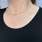 Mondsee 18k Gold Filled 2mm CZ Tennis Necklace | 18k Gold Filled Jewelry