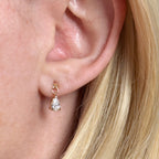 18k Gold Filled Teardrop CZ Earrings