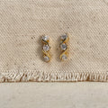 18k Gold Filled Tipple CZ Stud Earrings