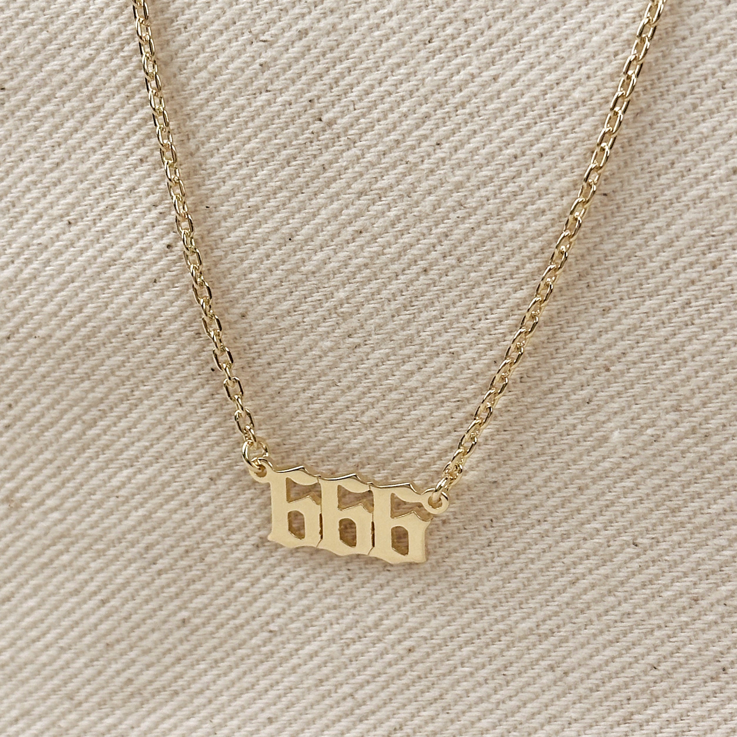 Mondsee 18k Gold Filled Angel Number Necklace | 18k Gold Filled Jewelry