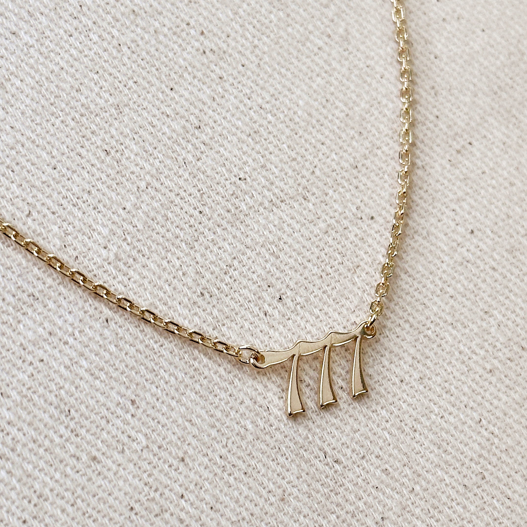 Mondsee 18k Gold Filled Angel Number Necklace | 18k Gold Filled Jewelry
