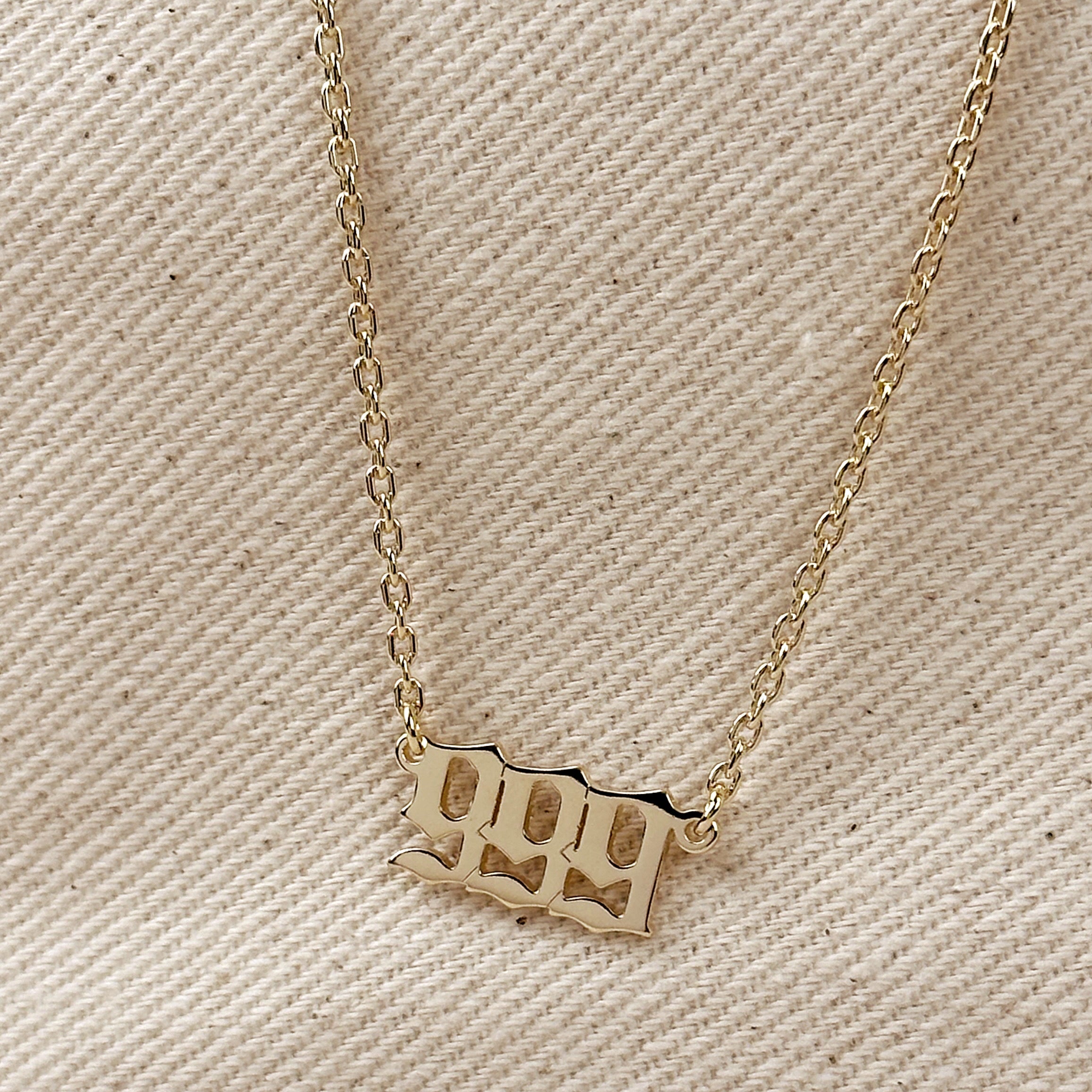 Mondsee 18k Gold Filled Angel Number Necklace | 18k Gold Filled Jewelry
