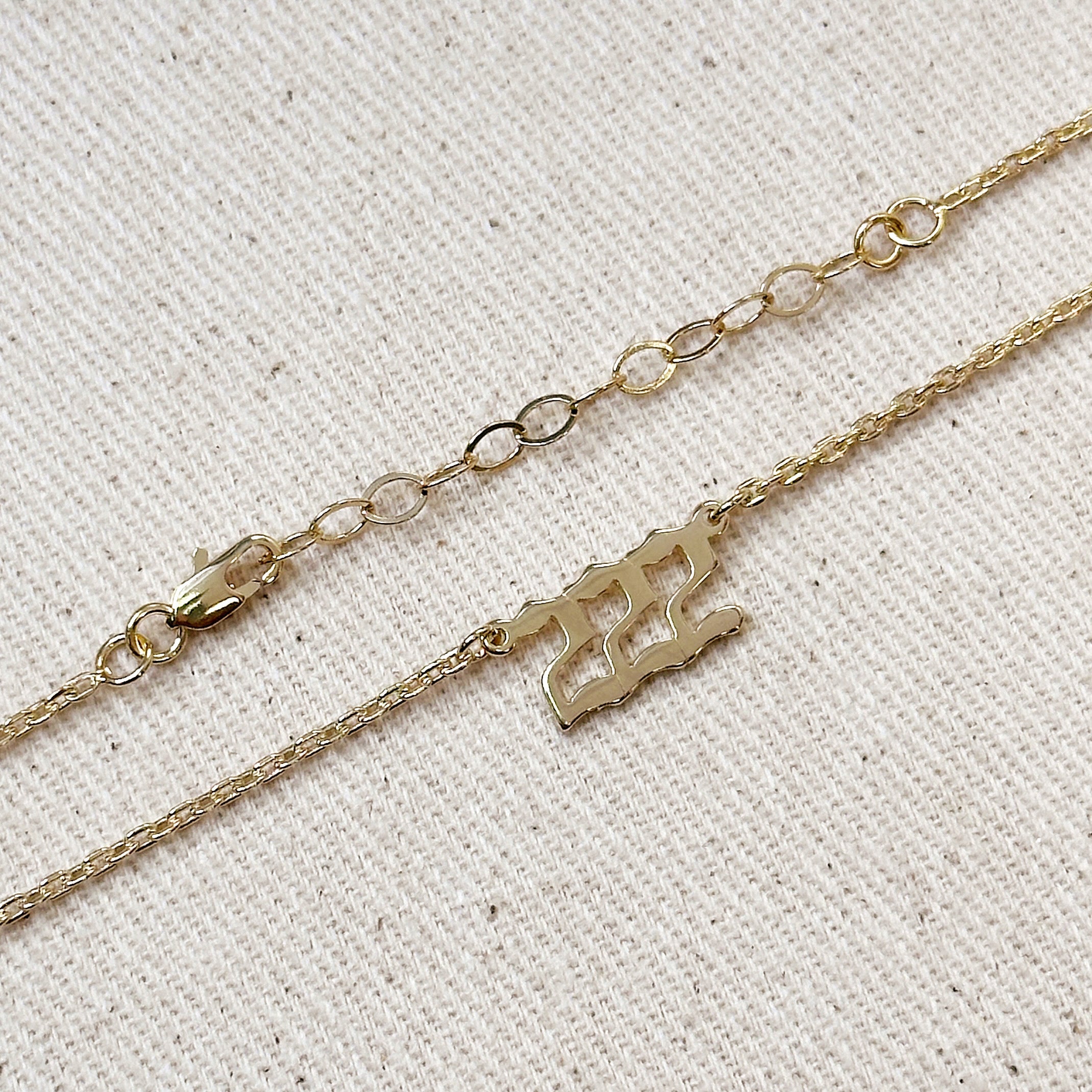 Mondsee 18k Gold Filled Angel Number Necklace | 18k Gold Filled Jewelry