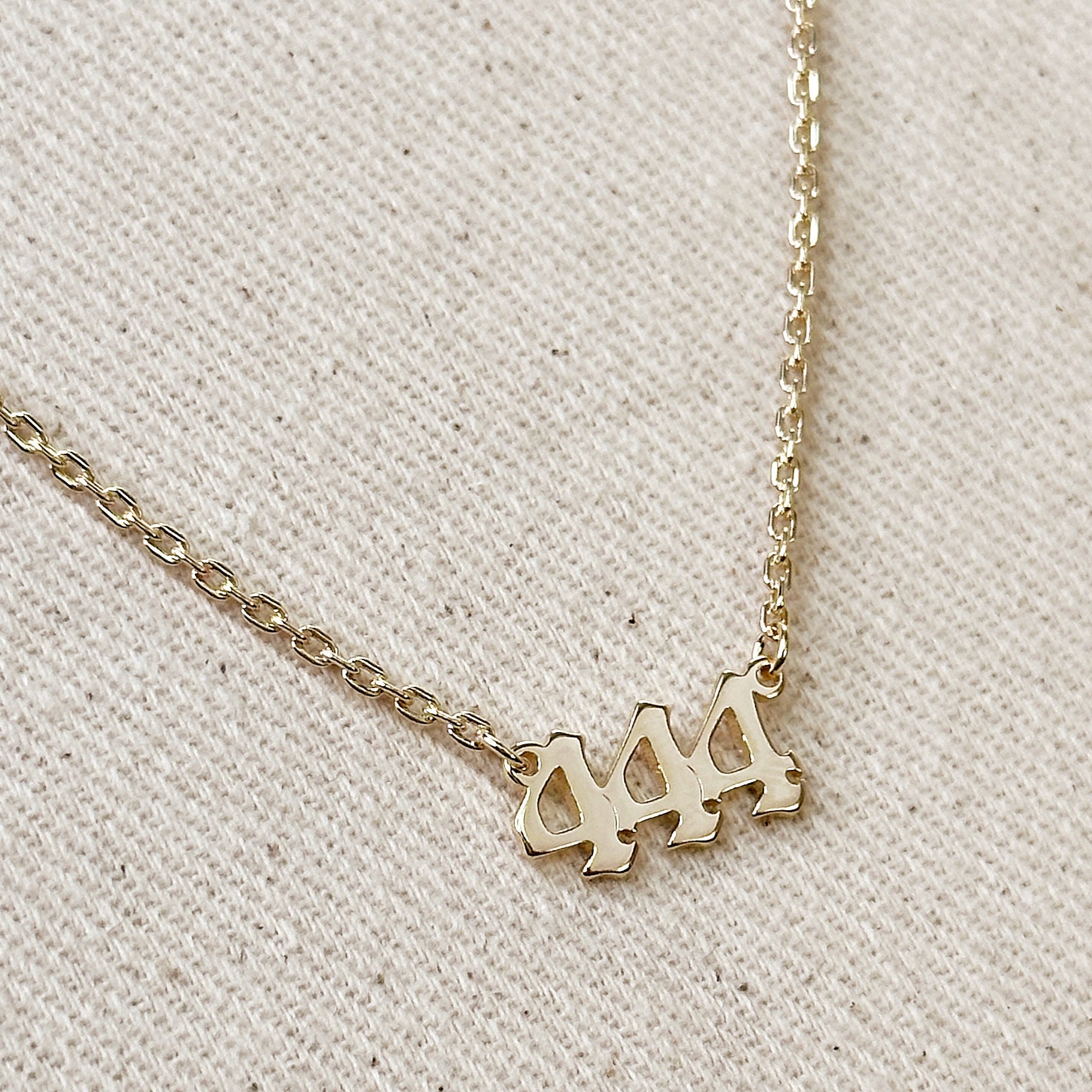 Mondsee 18k Gold Filled Angel Number Necklace | 18k Gold Filled Jewelry