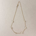 Mondsee 18k Gold Filled Spaced Baroque Pearls Necklace | 18k Gold Filled Jewelry