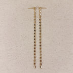 Mondsee 18k Gold Filled Detailed Chain Drop Earrings | 18k Gold Filled Jewelry