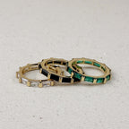Mondsee 18k Gold Filled Baguette CZ Band Ring | 18k Gold Filled Jewelry
