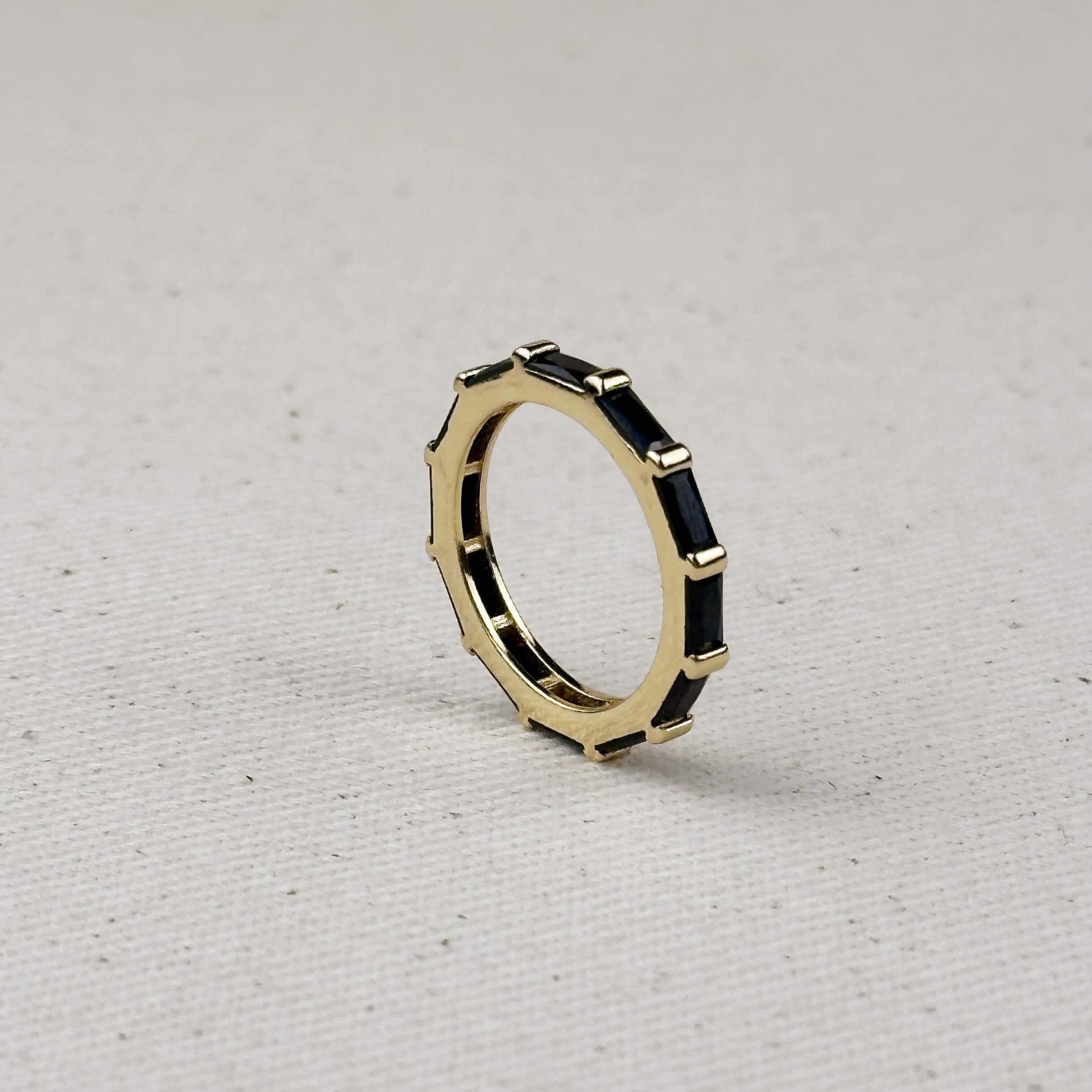 Mondsee 18k Gold Filled Baguette CZ Band Ring | 18k Gold Filled Jewelry