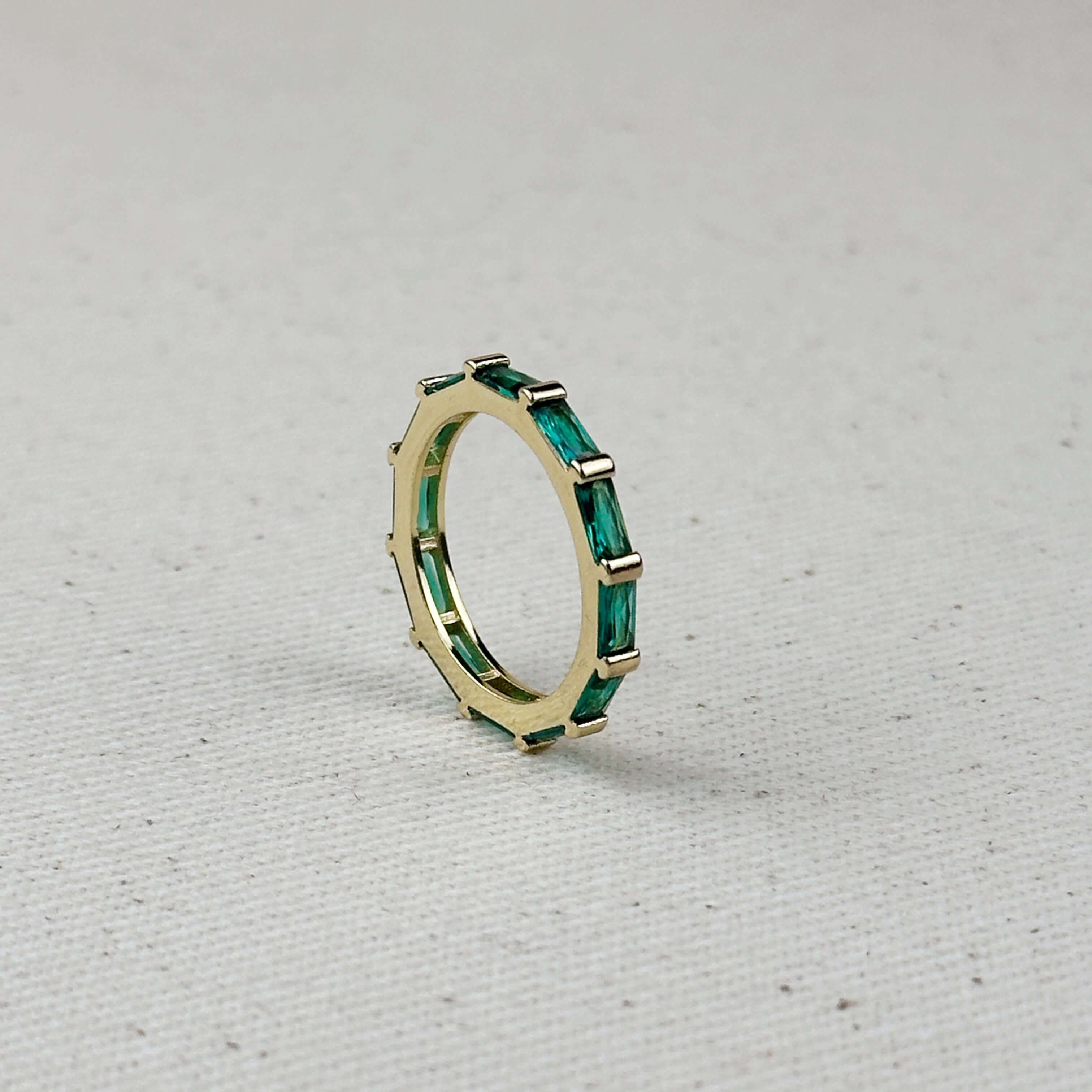 Mondsee 18k Gold Filled Baguette CZ Band Ring | 18k Gold Filled Jewelry