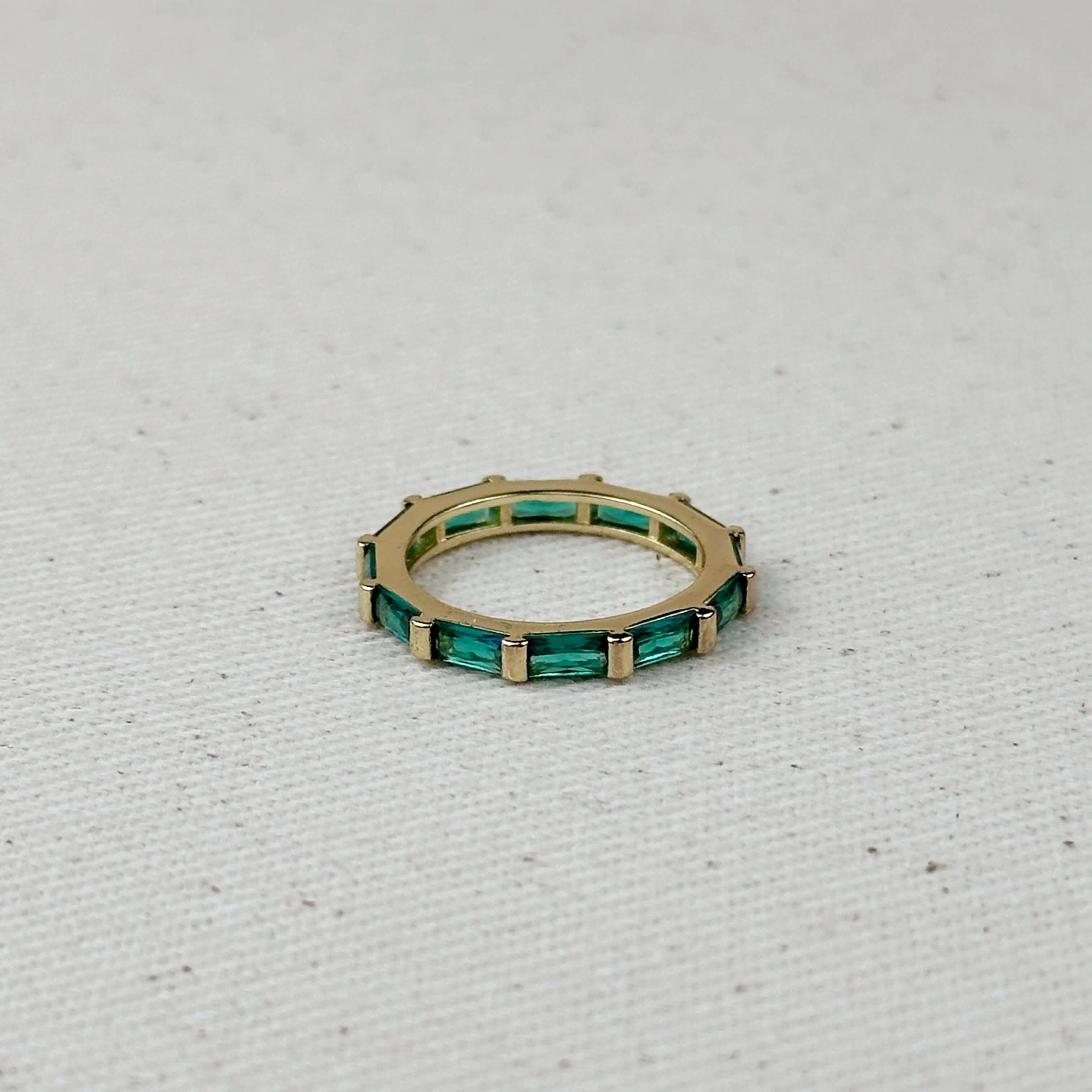 Mondsee 18k Gold Filled Baguette CZ Band Ring | 18k Gold Filled Jewelry