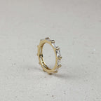 Mondsee 18k Gold Filled Baguette CZ Band Ring | 18k Gold Filled Jewelry