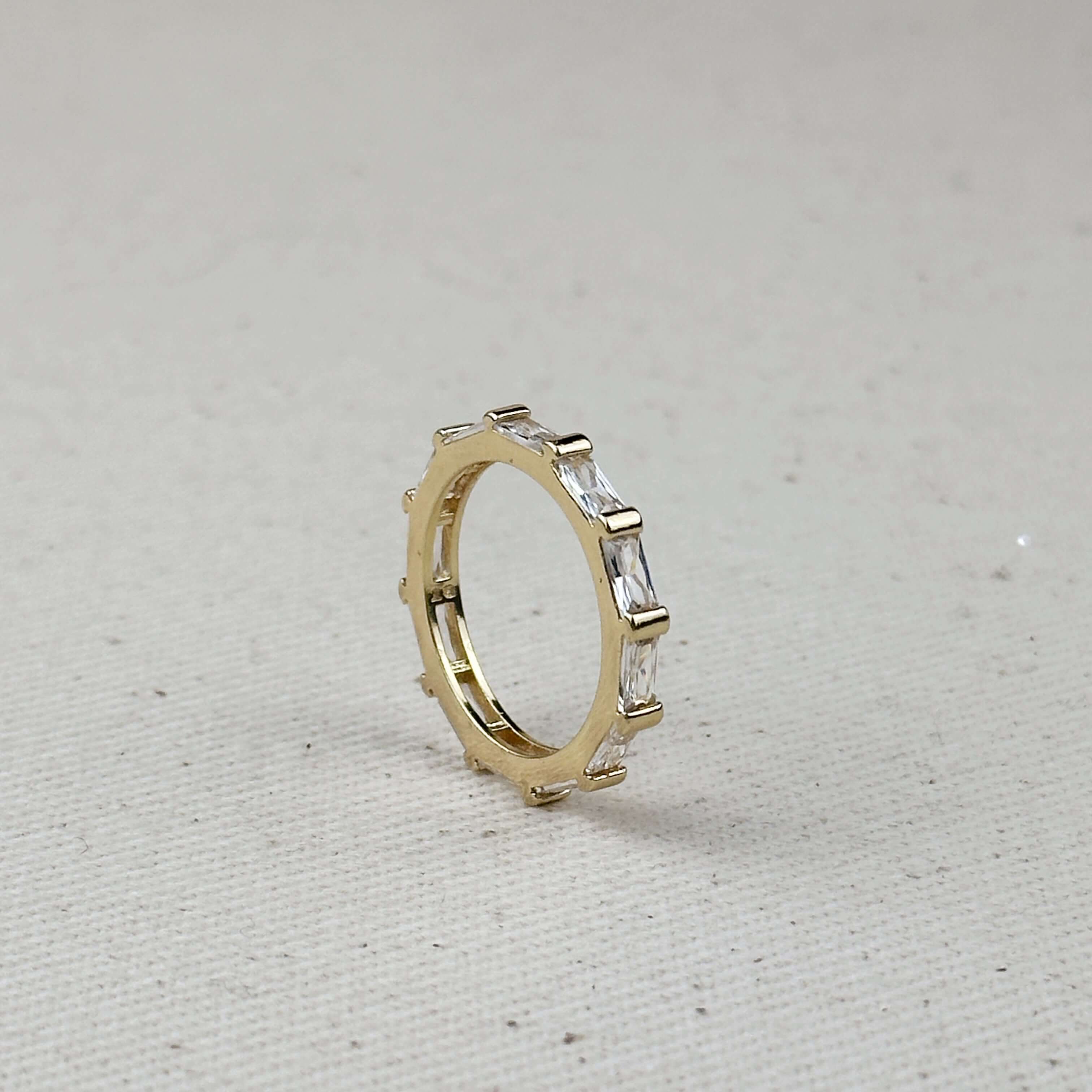 Mondsee 18k Gold Filled Baguette CZ Band Ring | 18k Gold Filled Jewelry