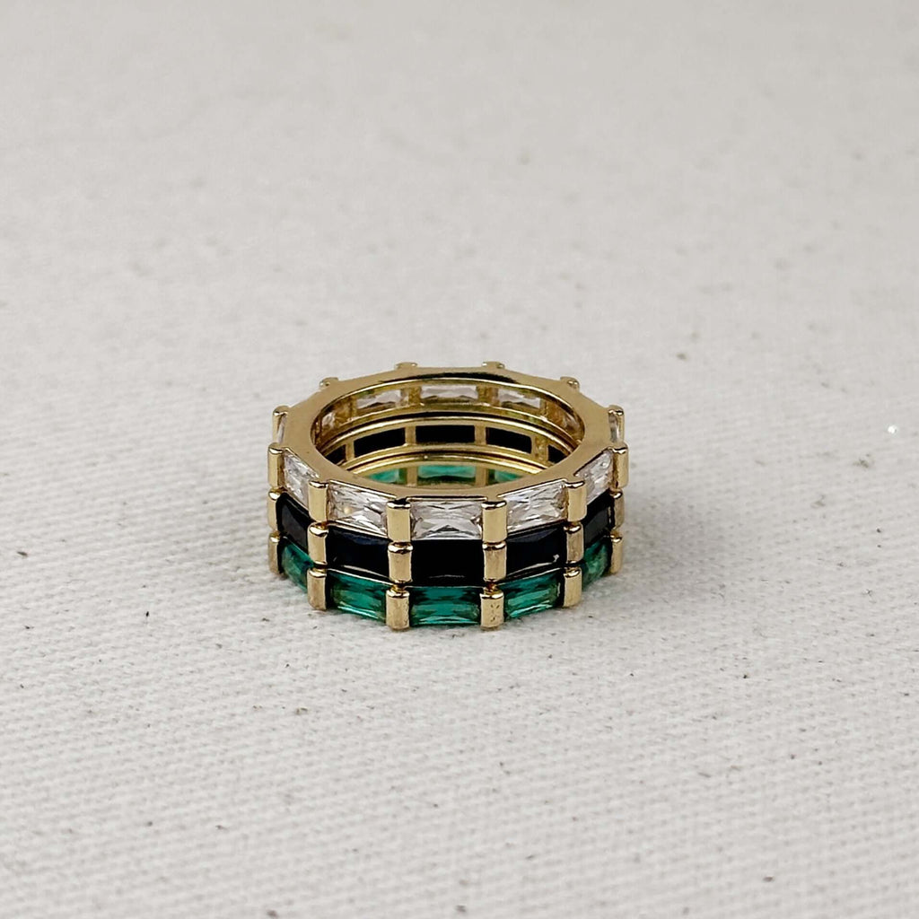 Mondsee 18k Gold Filled Baguette CZ Band Ring | 18k Gold Filled Jewelry