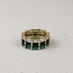 Mondsee 18k Gold Filled Baguette CZ Band Ring | 18k Gold Filled Jewelry