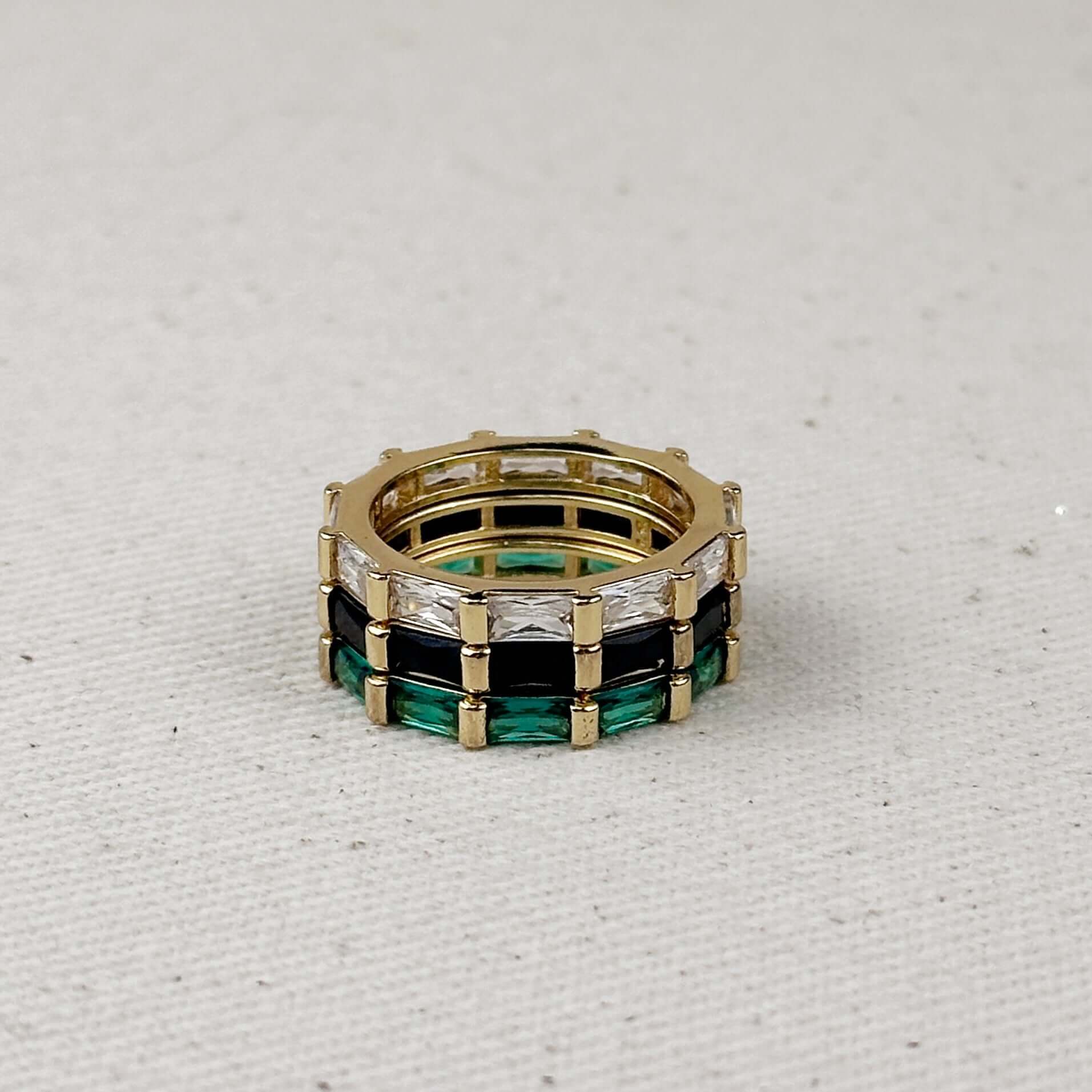 Mondsee 18k Gold Filled Baguette CZ Band Ring | 18k Gold Filled Jewelry
