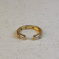 Mondsee 18k Gold Filled Baguette CZ Band Ring | 18k Gold Filled Jewelry