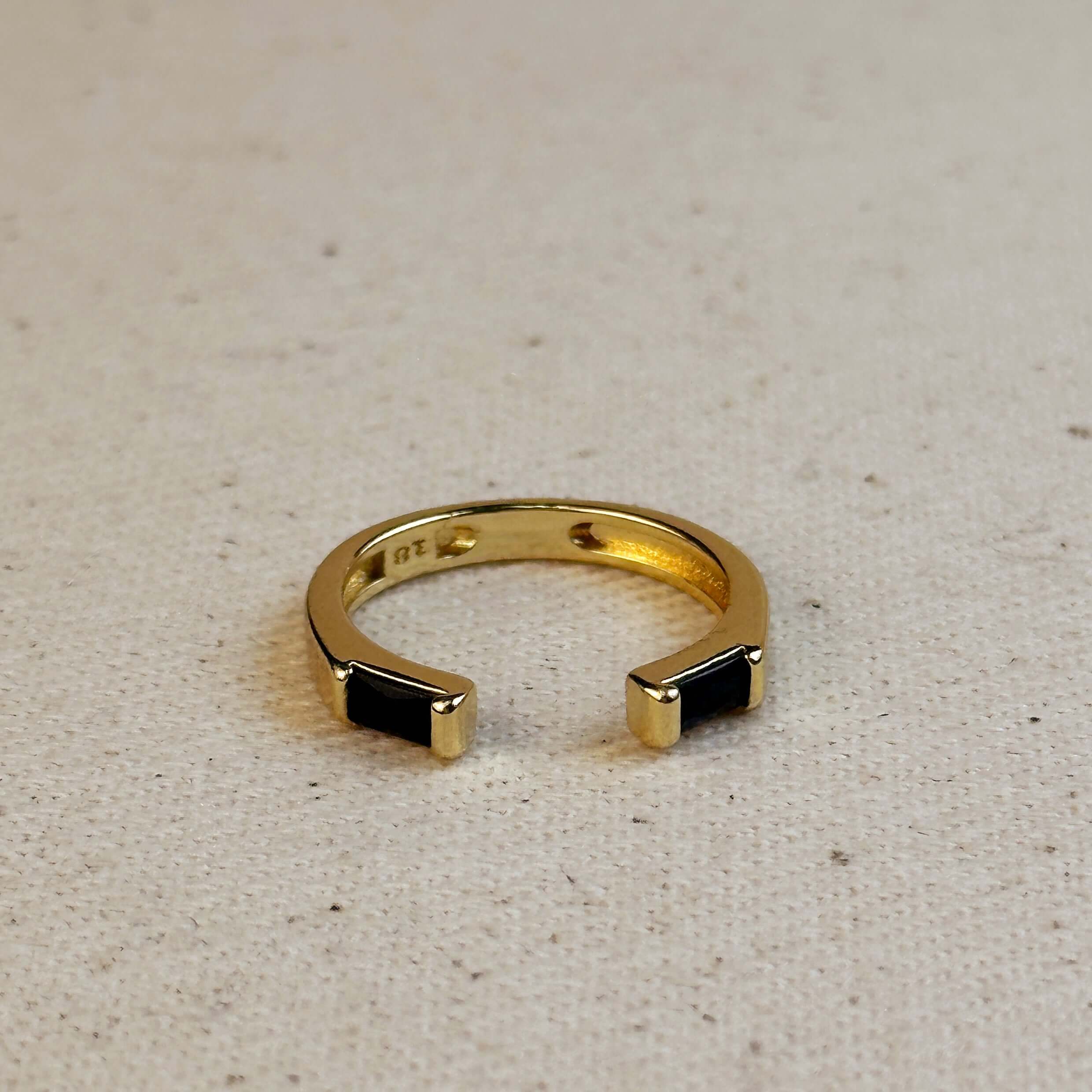 Mondsee 18k Gold Filled Baguette CZ Band Ring | 18k Gold Filled Jewelry