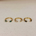 Mondsee 18k Gold Filled Baguette CZ Band Ring | 18k Gold Filled Jewelry
