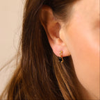 18k Gold Filled Colored CZ Teardrop Earrings