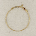 Mondsee 18k Gold Filled Mini Diamond Cut Paperclip Chain Bracelet | 18k Gold Filled Jewelry