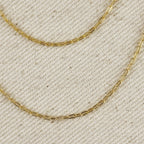 Mondsee 18k Gold Filled Mini Diamond Cut Paperclip Chain | 18k Gold Filled Jewelry