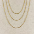 Mondsee 18k Gold Filled Mini Diamond Cut Paperclip Chain | 18k Gold Filled Jewelry
