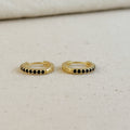 18k Gold Filled Colored CZ Hoop Earrings