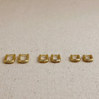 18k Gold Filled Oblong Hoop Earrings