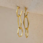 18k Gold Filled Geometric Dangle Earrings