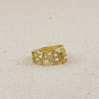 18k Gold Filled CZ Babe Ring