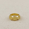 18k Gold Filled Triple Saint Benedict Ring