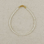 Mondsee 9k Gold Micro Fresh Water Pearls Bracelet | 9k Solid Gold Jewelry