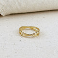 Mondsee 18k Gold Filled X Ring | 18k Gold Filled Jewelry