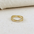 Mondsee 18k Gold Filled X Ring | 18k Gold Filled Jewelry