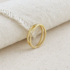 Mondsee 18k Gold Filled X Ring | 18k Gold Filled Jewelry