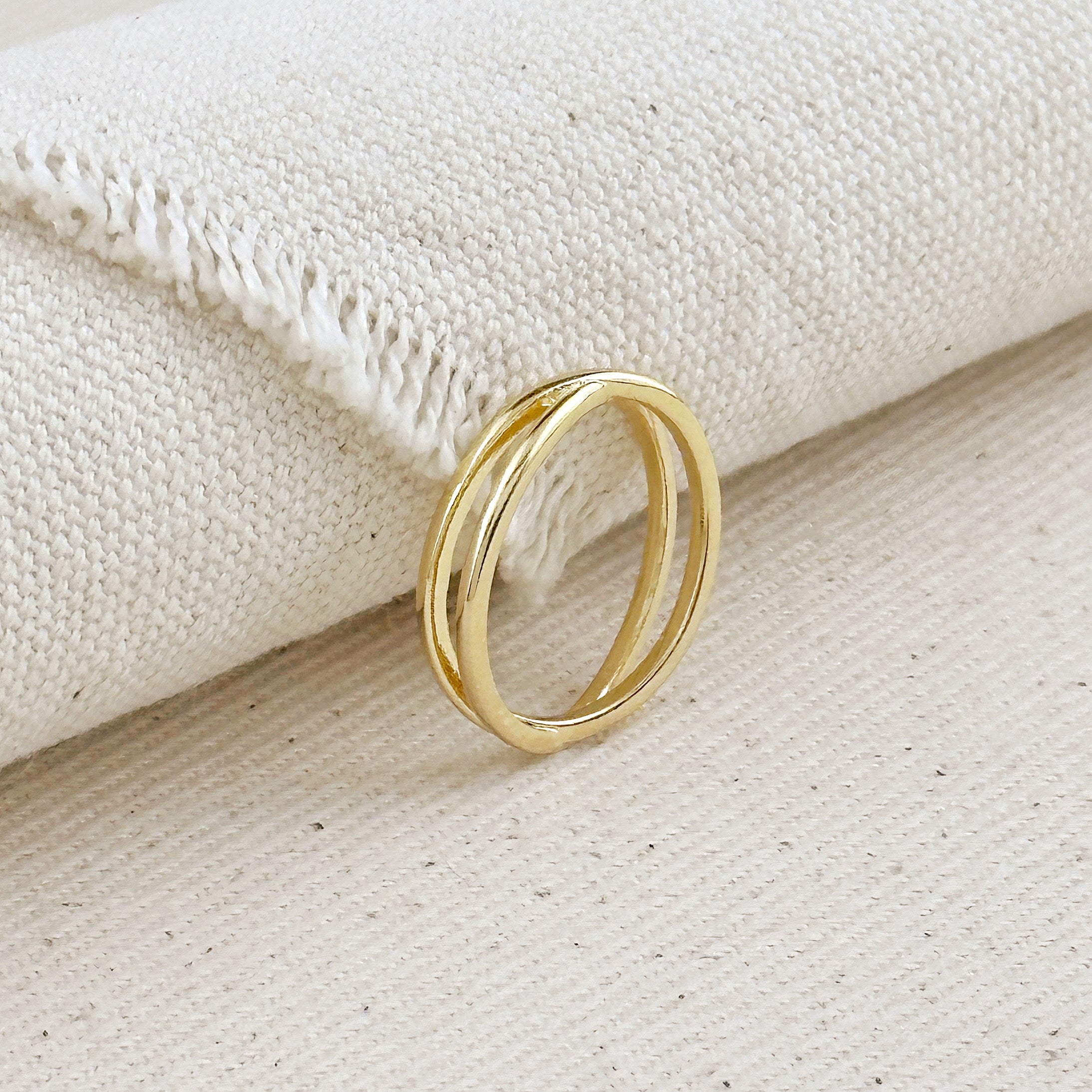 Mondsee 18k Gold Filled X Ring | 18k Gold Filled Jewelry