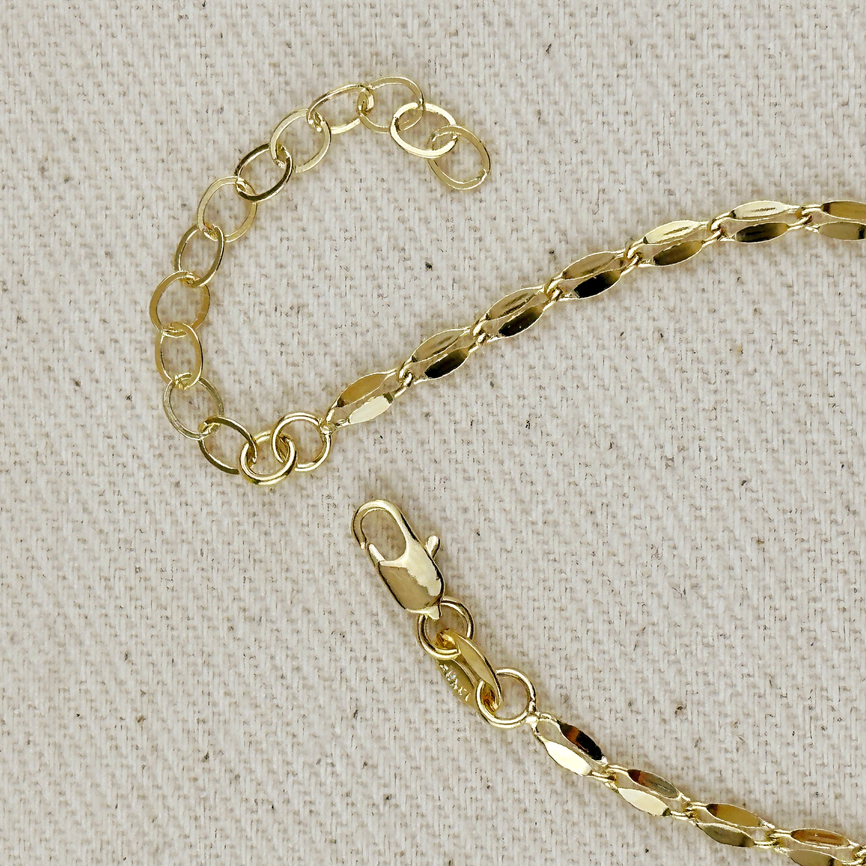 Mondsee 18k Gold Filled 3mm Fancy Chain Bracelet | 18k Gold Filled Jewelry