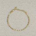 Mondsee 18k Gold Filled 3mm Fancy Chain Bracelet | 18k Gold Filled Jewelry