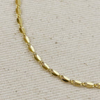 Mondsee 18k Gold Filled 3mm Fancy Chain Necklace | 18k Gold Filled Jewelry